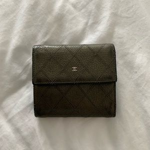 Chanel French Silver/Grey Wallet
